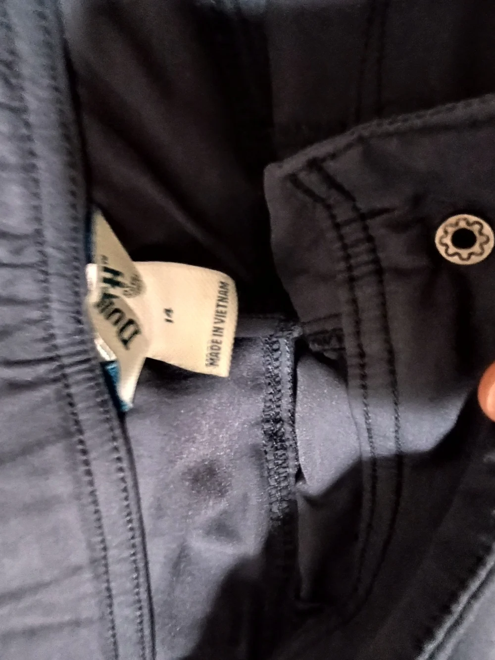 Women's Dark Gray Tactical Cargo Shorts - Picture 2 of 3